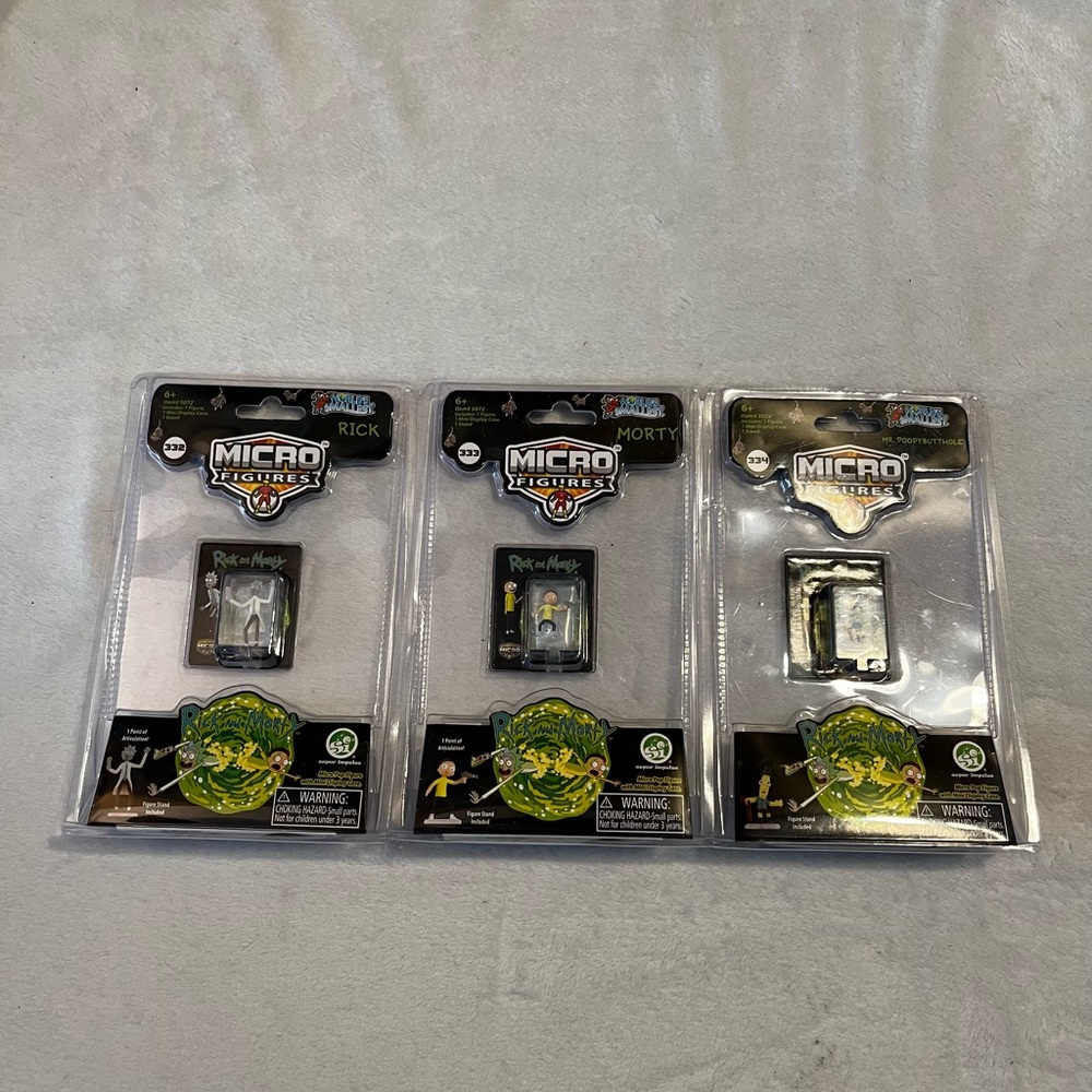 Worlds Smallest Micro Figures Rick & Morty Set